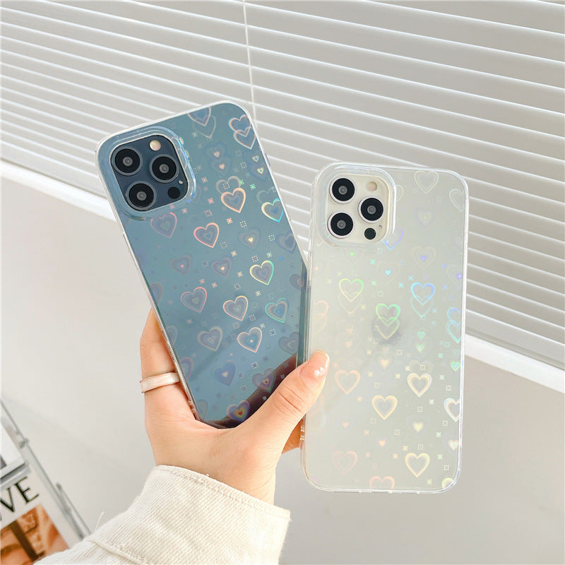 Laser Colorful Love Mobile Phone Soft Case Laser Colorful Love Mobile Phone Soft Case